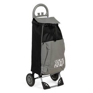 SIMPLIFY Black 38in Deluxe Super Folding Shopping Cart